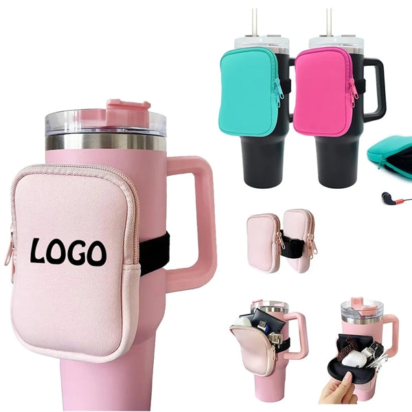 Neoprene 40 Oz. Cup Holder Water Bottle Pouch Arm Bag