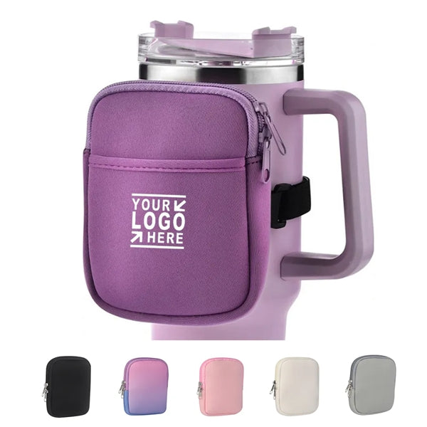 Neoprene 40 Oz. Cup Holder Water Bottle Pouch Arm Bag
