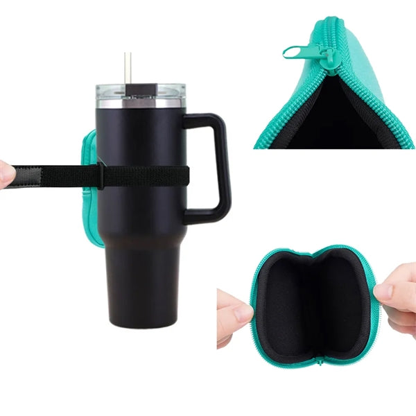 Neoprene 40 Oz. Cup Holder Water Bottle Pouch Arm Bag