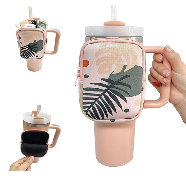 Neoprene 40 Oz. Cup Holder Water Bottle Pouch Arm Bag