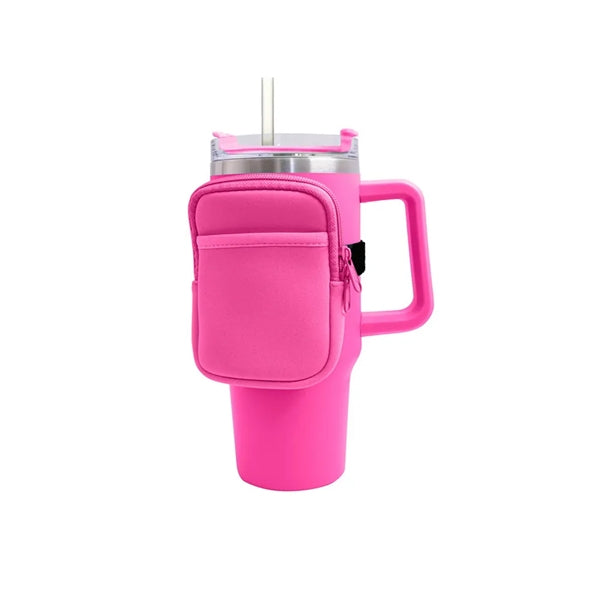 Neoprene 40 Oz. Cup Holder Water Bottle Pouch Arm Bag