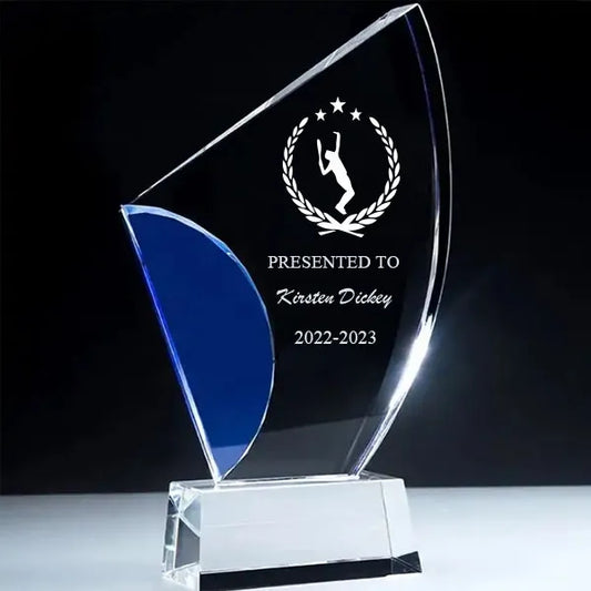 Optical Sailboat Crystal Award Trophy