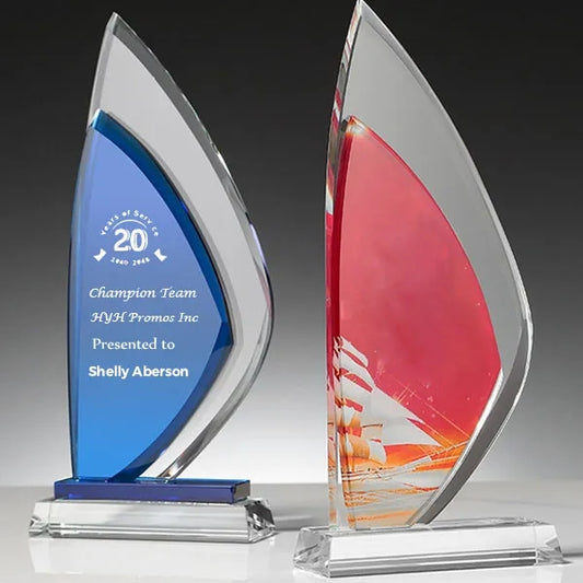 Blue Crystal Sailboat Award