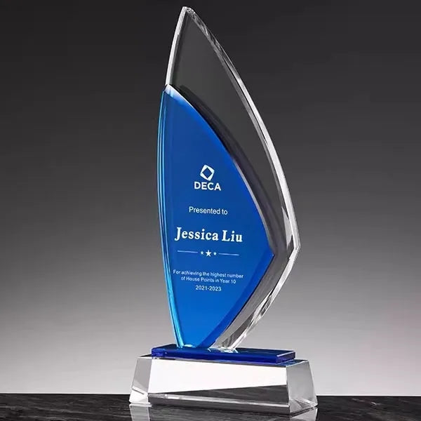 Blue Crystal Sailboat Award