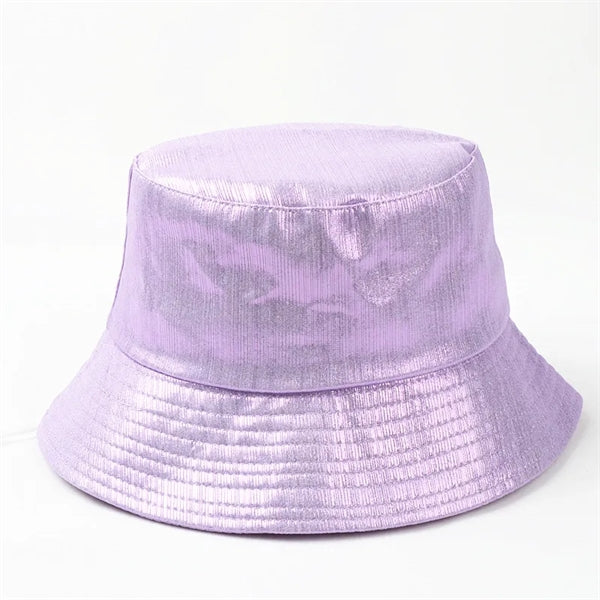 Bucket Cap Pu Leather Fisherman Hat