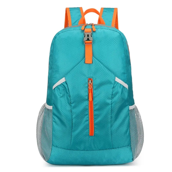 Release Buckle Decor Mesh Panel Hiking Backpack