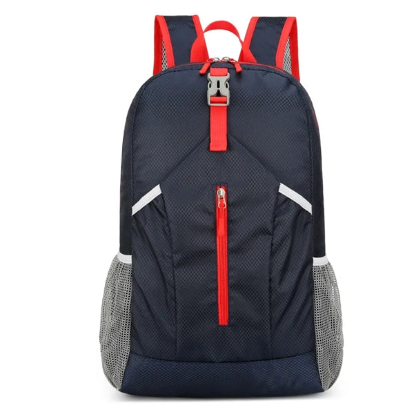 Release Buckle Decor Mesh Panel Hiking Backpack