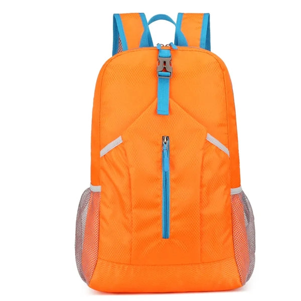 Release Buckle Decor Mesh Panel Hiking Backpack