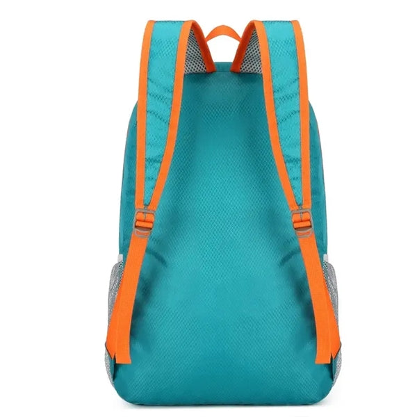 Release Buckle Decor Mesh Panel Hiking Backpack