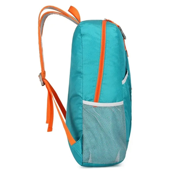 Release Buckle Decor Mesh Panel Hiking Backpack