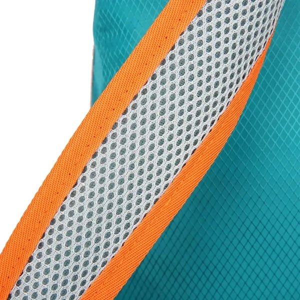 Release Buckle Decor Mesh Panel Hiking Backpack