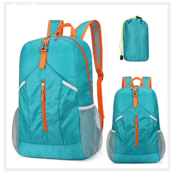 Release Buckle Decor Mesh Panel Hiking Backpack