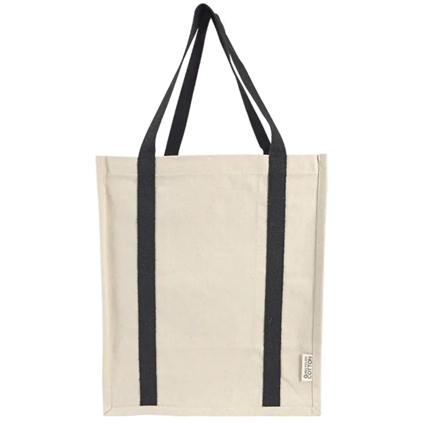 Denver Recycled 10oz Cotton Two Tone Shopper Tote Bag