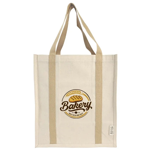 Denver Recycled 10oz Cotton Two Tone Shopper Tote Bag