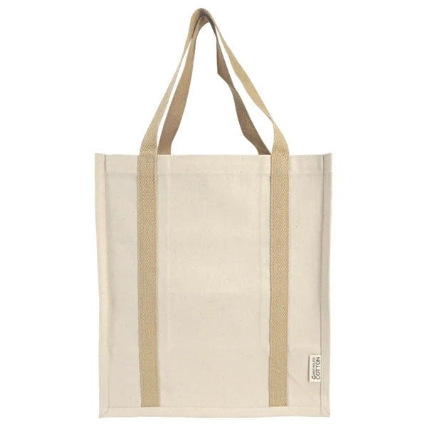 Denver Recycled 10oz Cotton Two Tone Shopper Tote Bag