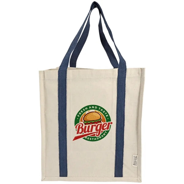 Denver Recycled 10oz Cotton Two Tone Shopper Tote Bag