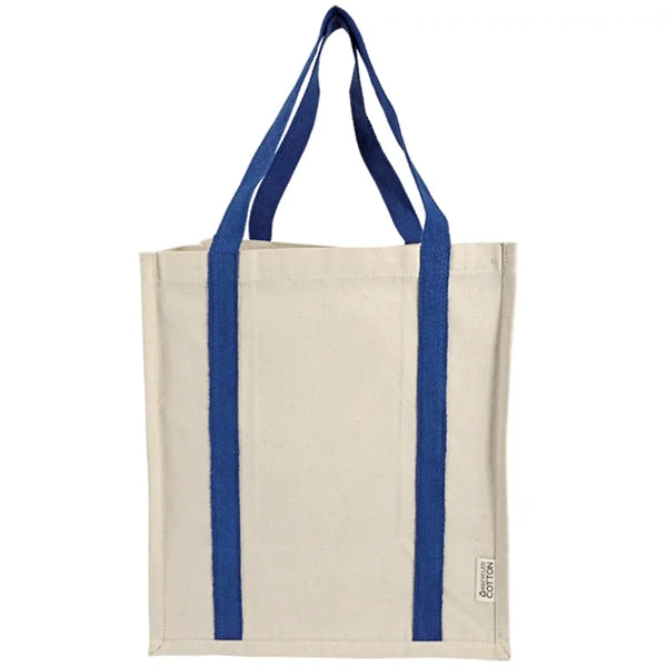 Denver Recycled 10oz Cotton Two Tone Shopper Tote Bag