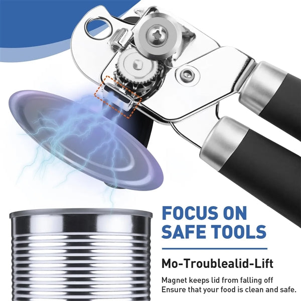 Stainless Steel Handheld Strong Heavy Duty Can Opener