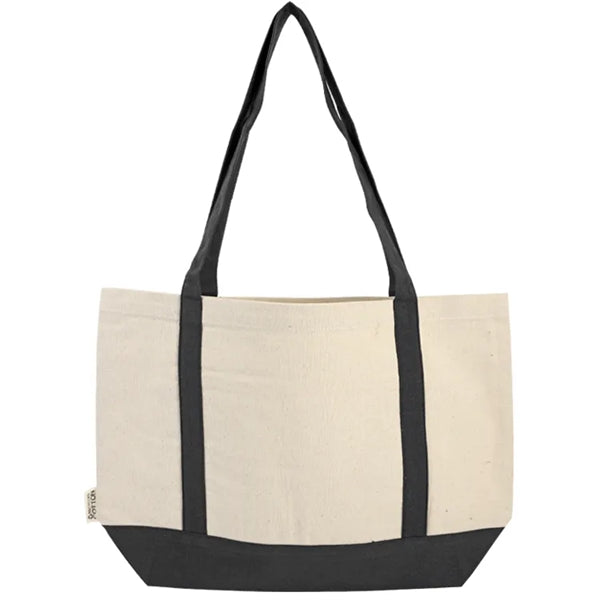 Dallas Recycled 10oz Cotton Front Pocket Tote Bag