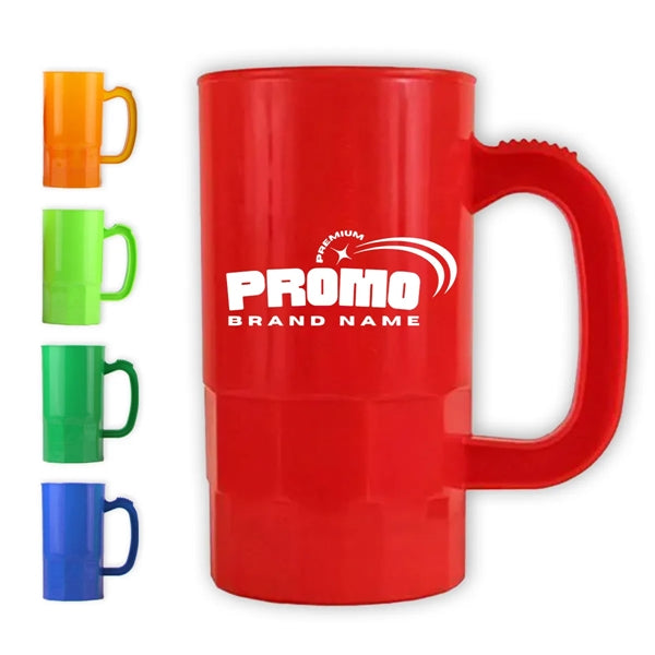 20 Oz. Large Capacity Plastic Beer Steins Stackable Mugs