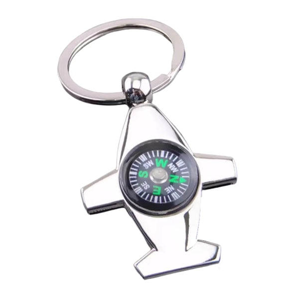 Airplanes Shape Compass Keychain