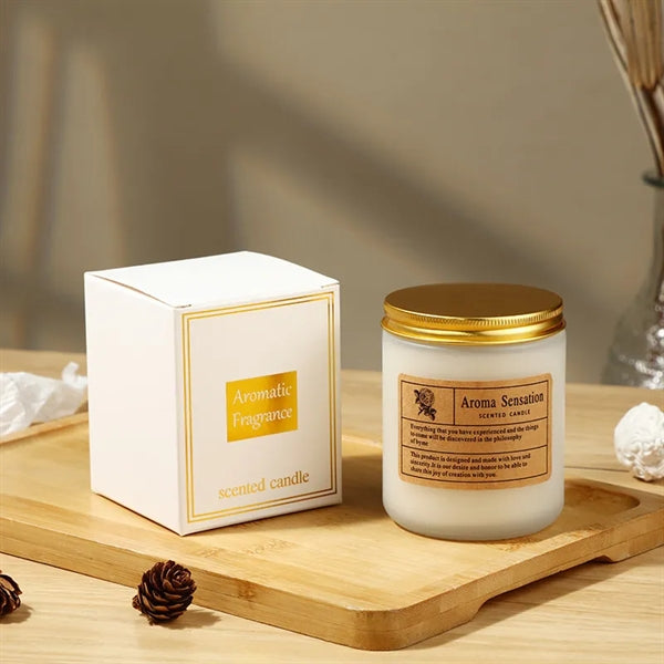 Frosted Luxury Candle with Gift Box