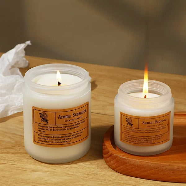 Frosted Luxury Candle with Gift Box