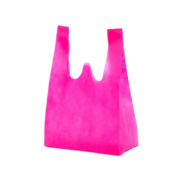Small Nonwoven T shirt Shopping Bag 10x17 1/2x4 1/2"