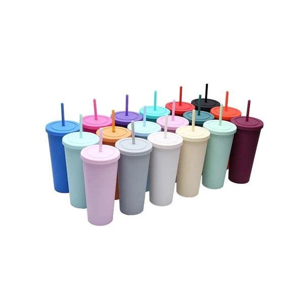 16 Oz Creative Plastic Straw Cup