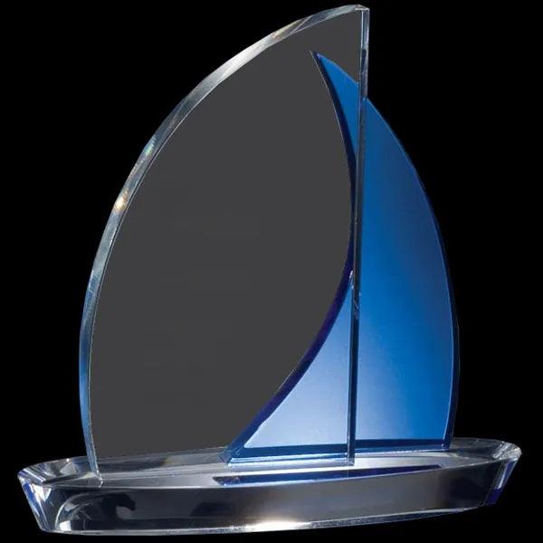 Sailboat Crystal Award