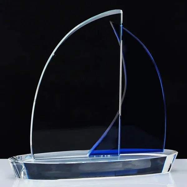 Sailboat Crystal Award