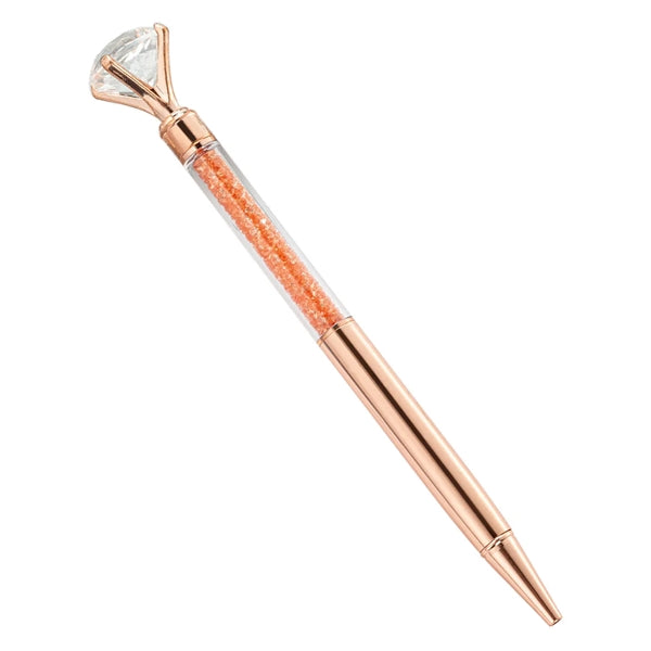 Large Diamond Metal Ballpoint Pen