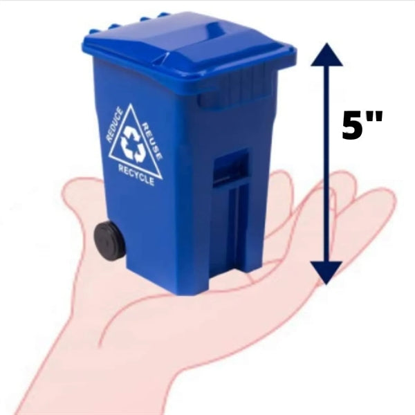 Miniature Trash Can Bin Stationery Organizer