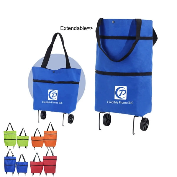Foldable Extendable Handbag Shopping Tote Bag Or Cart