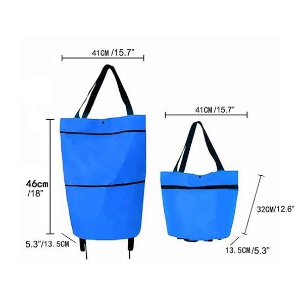 Foldable Extendable Handbag Shopping Tote Bag Or Cart