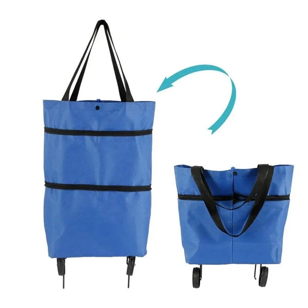 Foldable Extendable Handbag Shopping Tote Bag Or Cart