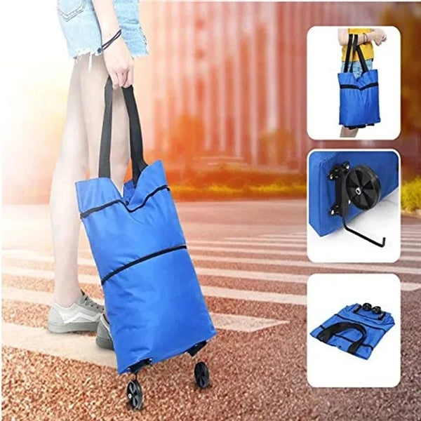 Foldable Extendable Handbag Shopping Tote Bag Or Cart