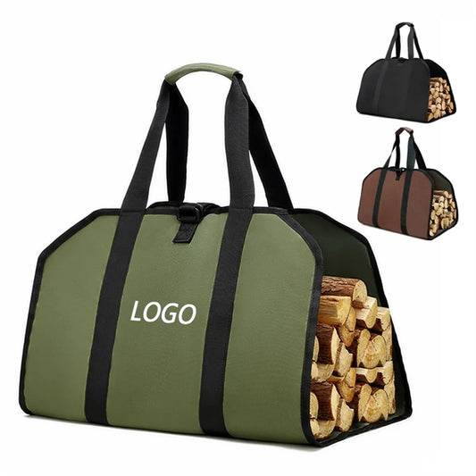Canvas Firewood Carrier with Handles