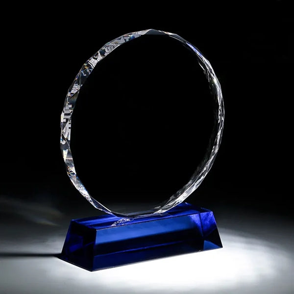 Round Crystal Award Plaque