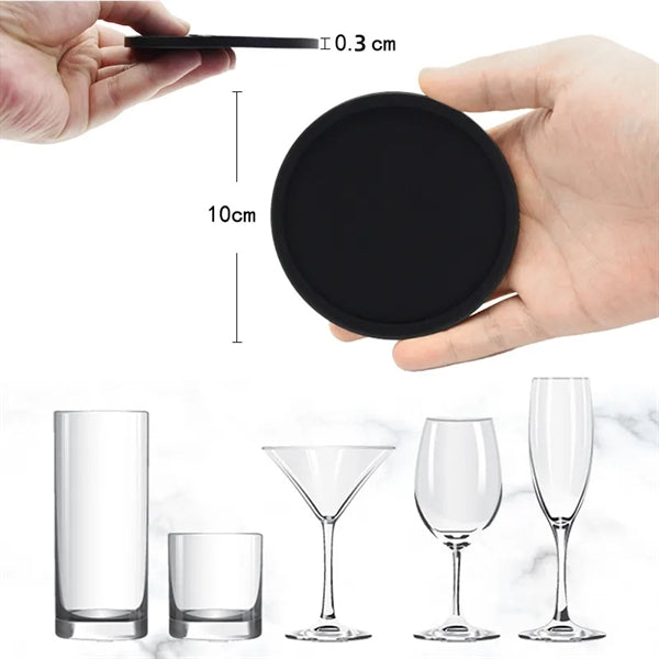 12 Packs Bottle Opener Coaster for Drinks with Holder