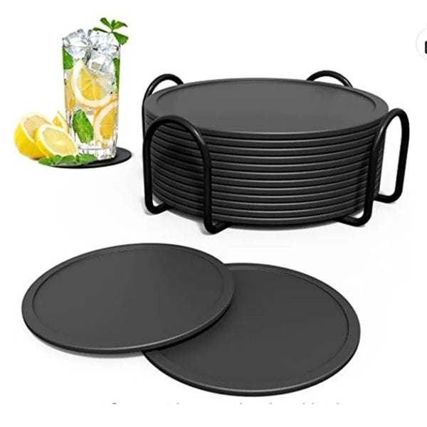 12 Packs Bottle Opener Coaster for Drinks with Holder
