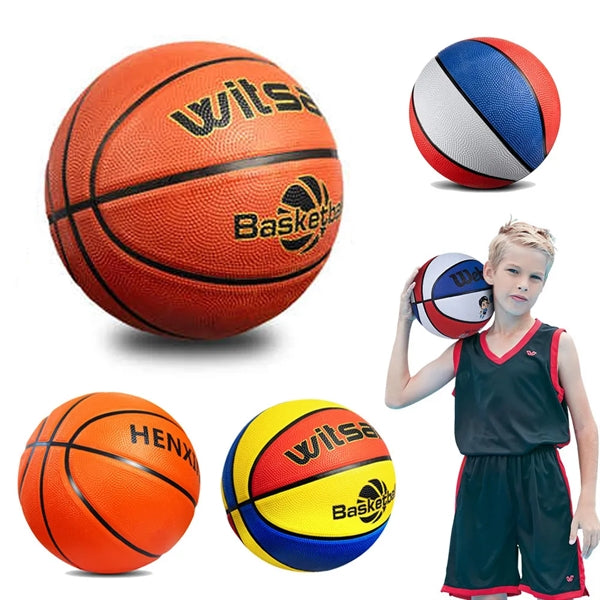 Kids Size 3 Sports Children 7 Inch Mini Rubber Basketball