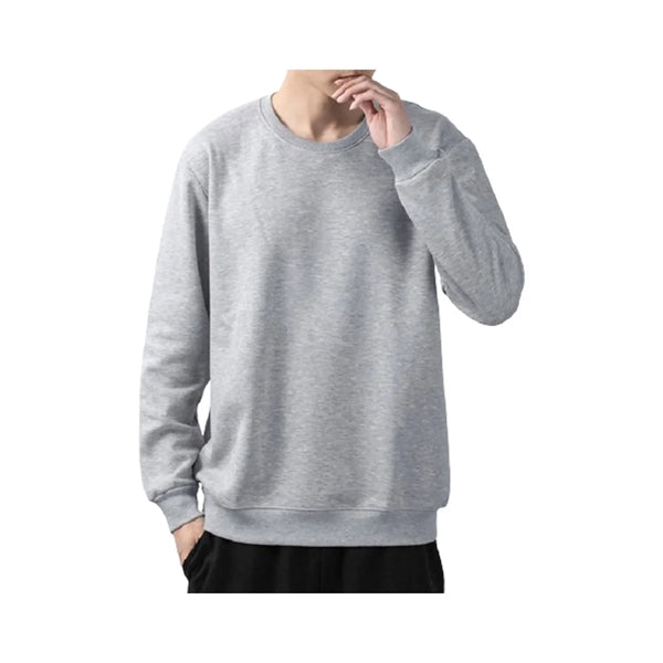 Solid Color Crew Neck Long Sleeve T-Shirt