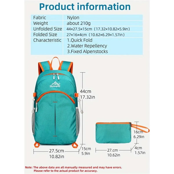 Ultralight Large Capacity Folding Backpack
