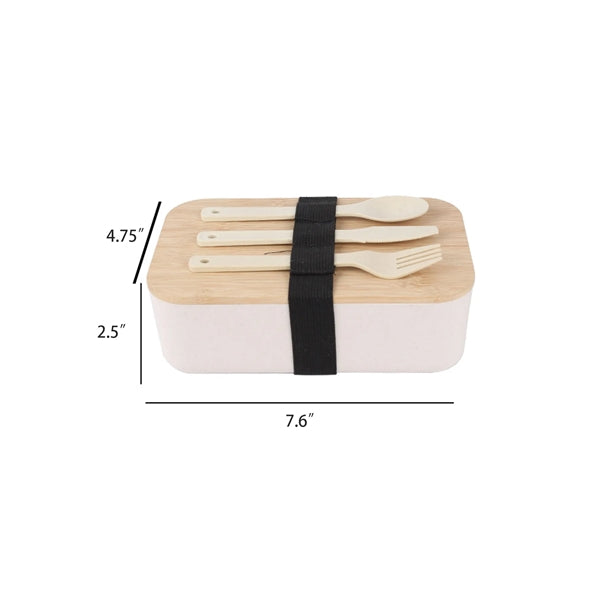 Single Layer Wheat Straw Lunch Bento Box