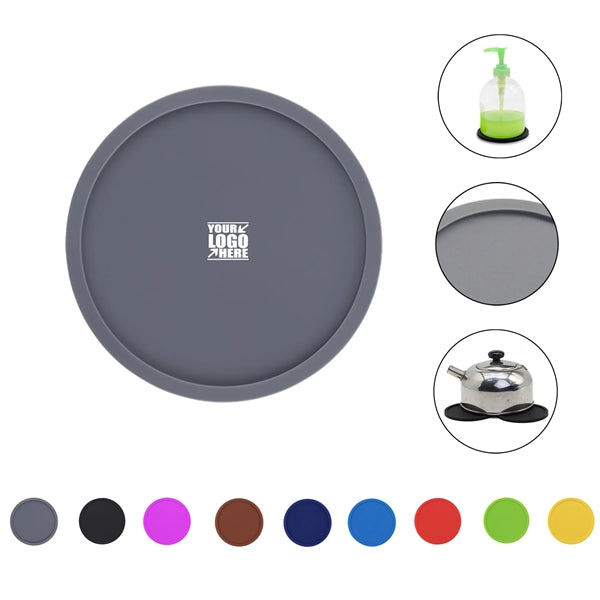 4" Round Circle Silicone Drink Pad Coaster Jar Opener