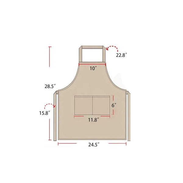 Durable Polyester Unisex Chef Designs Bib Apron