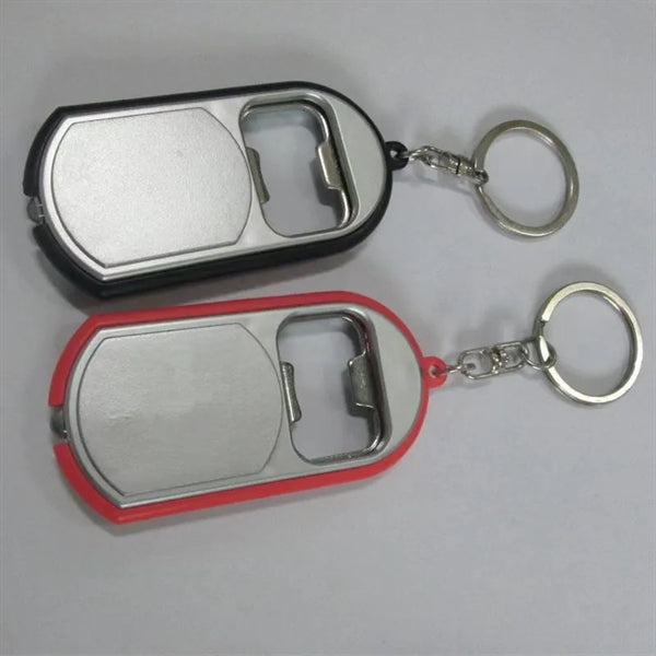 LED Key Chain with Bottle Openers