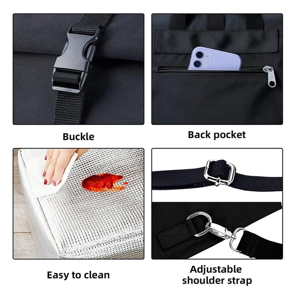 Insulated Roll Top Lunch Bag