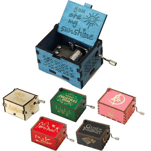 Vintage Wooden Musical Box